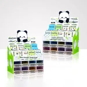 Boîte de présentation promotionnelle de comptoir de <span class=keywords><strong>pharmacie</strong></span> en PVC moderne personnalisée pour les produits de soin de la peau pour bébés, design en chevron pour les magasins - Product Image 3