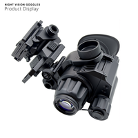 QVS1450 FOV50 °   Lunettes de vision nocturne FOM1800+ GEN2+ avec portée de 1500 m, 6 niveaux de luminosité, résolution 60/64/68Lp/mm, indice de protection IP67