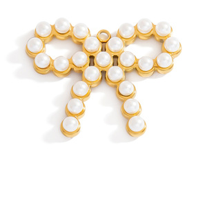 SUMMLY Dije de la <span class=keywords><strong>Serie</strong></span> de Playa de Moda Cierre de Bikini DIY Colgante de Corazón Chapado en Oro de 18K Accesorios de Acero Inoxidable Joyería de Moda - Product Image 4