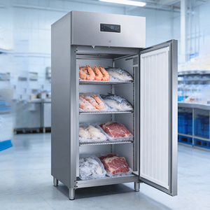 Commercial Restaurant Kitchen Single-Temperature Upright Air Cooling Refrigerator <b>Freezer</b> Stainless Steel Frost Free Digital E1F - Product Image 1