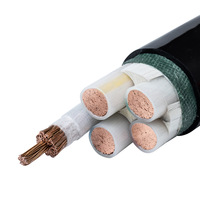 Mehradriges XLPE-Stromkabel Flexibler Kupferleiter PVC Flammhemmend YJVR 3x35mm2 +x2*25mm2 Niederspannungs-Stromkabel