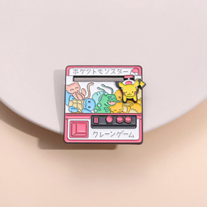 Épingles à badges métalliques mobiles de haute qualité de 4,4 cm pour les fans du jeu Pokémon Pikachu, style machine à griffes mignonne, comme cadeau - Product Image 1