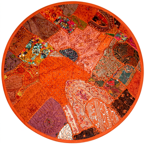 Décoration murale ethnique indienne de tapisserie de patchwork vintage exquise - Product Image 1