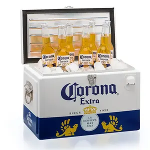 20L Amazon es batu portabel botol bir Corona kotak pendingin bir Retro antik dengan pembuka botol