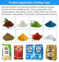 Automática Vffs 100g a 5kg Máquina automática de envasado de polvo de premezcla de pasteles para 500g 1kg Máquina de envasado de polvo para leche en polvo