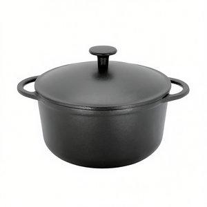 Olla de hierro fundido Meat Pot Rustica de 5.5 Qt con tapa para cocinar a fuego lento - Product Image 2