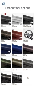 Volante Deportivo Personalizado YZ de Fibra de Carbono Forjada con Cuero Perforado y Franja Roja para <span class=keywords><strong>Hyundai</strong></span> I30 I20 <span class=keywords><strong>Accent</strong></span> I10 I20 Getz, Accesorios Interiores para Auto - Product Image 6