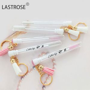 Brosse à cils en tube avec logo personnalisé, brosse de nettoyage pour cils avec porte-clés, étiquette privée - Product Image 4