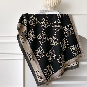 Melard Vintage Design Écharpe d'hiver pour <span class=keywords><strong>femme</strong></span> Niche élégante Plaid Patchwork Imitation Cachemire <span class=keywords><strong>Cape</strong></span> avec glands Châle - Product Image 5