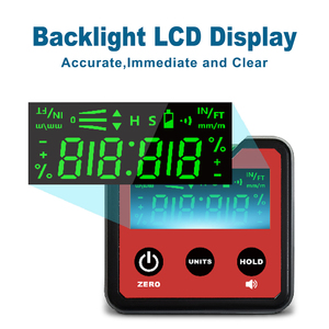 Kỹ thuật số góc đo với LED hiển thị và nam châm kỹ thuật số và mức độ lọ hộp mức nhà máy giá dl1916 - Product Image 3