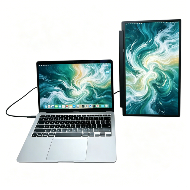 Portable Monitor for Dual Display Setup 15.6" Laptop Screen Extender M5 Portable Monitor Fit for Laptops