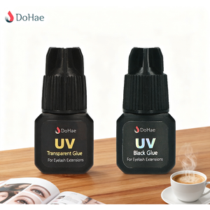 กาวติดขนตา DoHae UV แบบใสและสีดำ สำหรับต่อขนตา แห้งเร็ว ใช้กับหลอดไฟ LED - Product Image 1