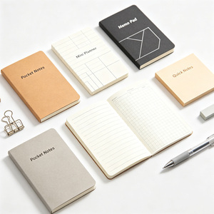 Notebooks Customizable Notebook Printing Kraft <b>Paper</b> Cover A4 Journal with Grid Pages Silver Foil Stamping <b>Gloss</b> Lamination - Product Image 1