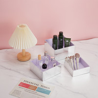 Support d'exposition cosmétique en acrylique avec motif personnalisable, boîte d'exposition pour parfums et petites statues, support d'exposition pour bijoux