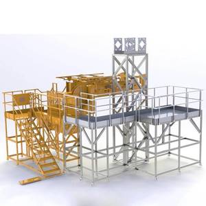 Aluminum Alloy Work <b>Platform</b> With Stairs And Railings For Industrial Use 500kg Load Capacity Fixed Height Extrusion Profile - Product Image 1