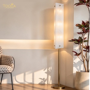 Custom Modern Luxury Brass 9-Light Alabaster Rectangular <b>Floor</b> <b>Lamp</b> <b>for</b> <b>Living</b> <b>Room</b> Bedroom Hotel, Indoor <b>Floor</b> <b>Lamp</b> <b>for</b> Bedroom - Product Image 4