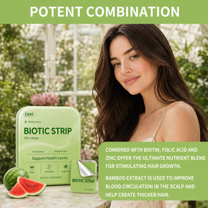 Suplemento Biótico Certificado en Tiras Orales Disolubles, Caramelo de Película con Vitaminas para Cabello y Uñas Saludables, Glutatión en Película Oral Disoluble - Product Image 4
