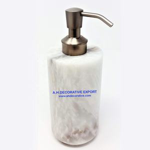 Distributeur de savon décoratif en marbre Design moderne Fonctionnement multifonction sans électricité pour un savon de salle de bain de haute qualité - Product Image 3