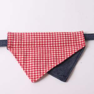 Accessoires pour animaux de compagnie Doe, <span class=keywords><strong>prix</strong></span> d'usine pas cher, bandanas en tissu denim pour chiens de petite et grande taille, logo personnalisé - Product Image 4