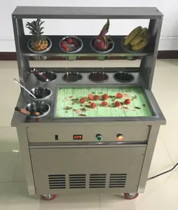 Icecream rolo de máquina de sorvete frio