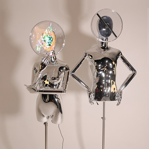 Nouveau produit demi-corps supérieur <span class=keywords><strong>Sexy</strong></span> fibre de verre torse féminin Projection holographique Orso buste Mannequin féminin - Product Image 1