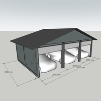 Contenedor Plegable de 20 pies/40 pies, Casa Contenedor Desmontable, Garaje Portátil, Almacén, Villa Modular Prefabricada Económica, Taller