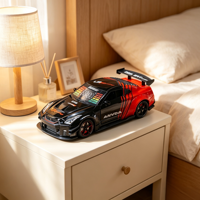 Legierung Hypercar Rennwagen Wecker Digitaler Aufweck-Wecker Desktop-Deko Spielzeug Geschenk für Jungen Kinder Studenten Schlafzimmer Neuerscheinung