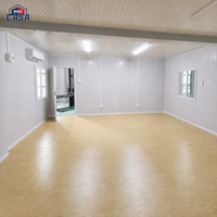 Maison conteneur modulaire préfabriquée portable à deux étages avec auvent, 20 et 40 pieds, pour bureau et habitation