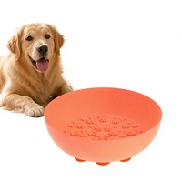 Tapis de léchage en silicone pour animaux de compagnie, bol pliable anti-déversement pour chats et chiens