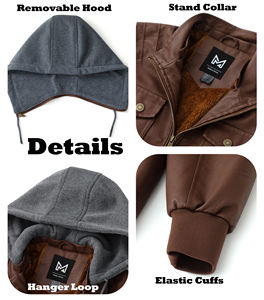 Мужская водонепроницаемая куртка-бомбер из искусственной кожи - Product Image 5