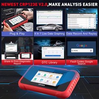 Lanzamiento original CRP123E V2.0 herramienta de diagnóstico automático OBD2 EOBD escáner todos los coches camiones Material plástico 2 años de actualización gratuita de por vida