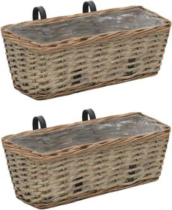 JY fatto a mano all'aperto grande cesto appeso <span class=keywords><strong>vimini</strong></span> pianta vaso e cesto di salice per le piante - Product Image 4