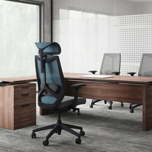 Chaise de bureau gaming de direction à dossier haut entièrement en maille, inclinable, réglable en hauteur et pivotante - Product Image 5