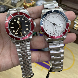ZF นาฬิกาหรูหรา นาฬิกาข้อมือผู้ชายสแตนเลสสตีล ขนาด 40 มม. ตัวเรือนทรงกลม กระจกแซฟไฟร์ เข็มเรืองแสง สไตล์สปอร์ต ตัวล็อคแบบพับได้ - Product Image 1