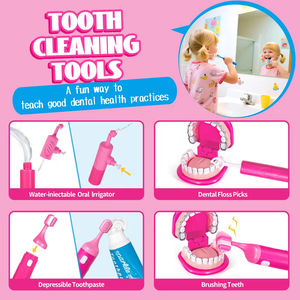 बच्चों के लिए दंत किट-लाइट अप और वाइब्रेटिंग डॉक्टर रोल प्ले टॉडलर्स के लिए खिलौना - Product Image 6
