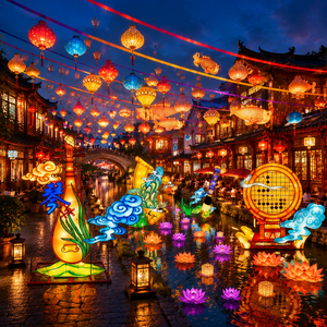 Luces <span class=keywords><strong>de</strong></span> calle chinas conectadas por cadena, iluminación oriental para caminos, para avenidas antiguas, parques chinos y calles gastronómicas. - Product Image 2
