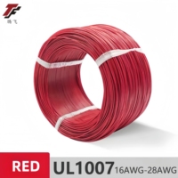 Vente en gros chaude 16AWG à 28AWG Fabricant de fil électrique Tension nominale 300V UL1007 Fil électronique en PVC