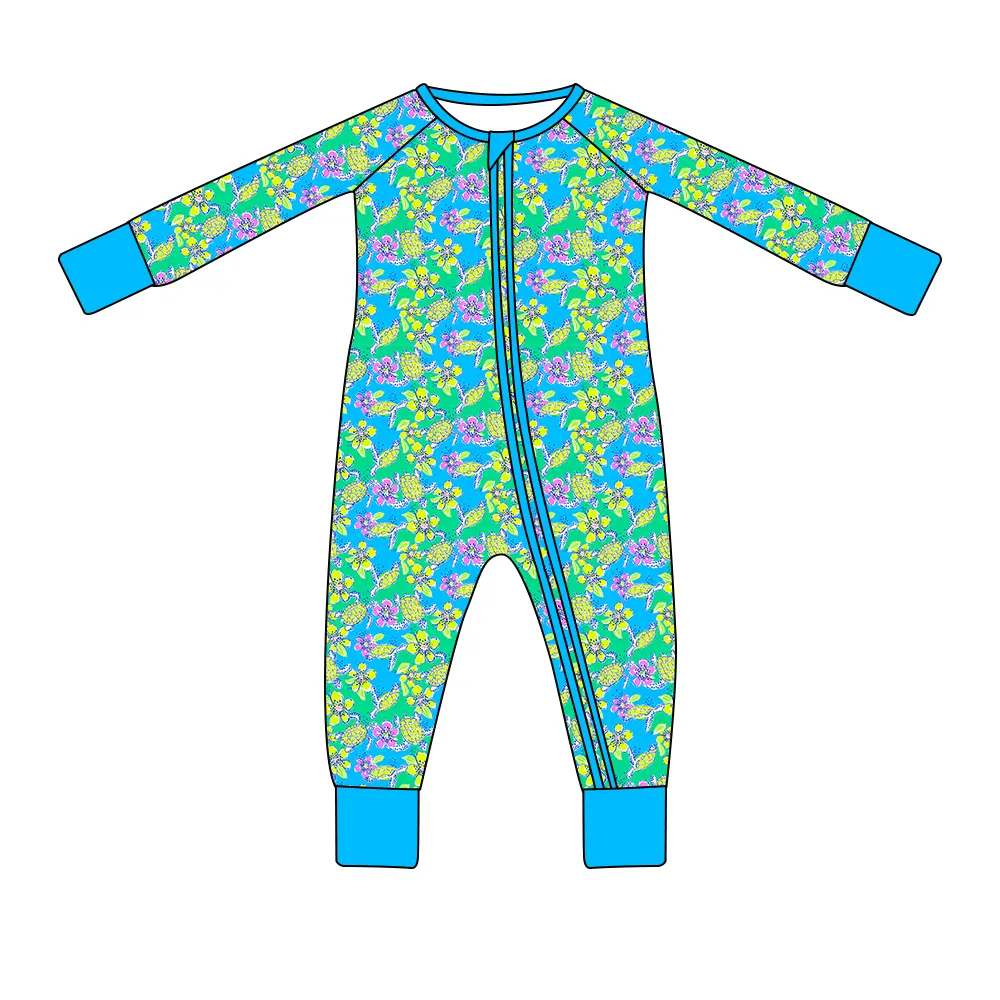 Bamboo Viscose Soft Baby Jumpsuit Pajamas Newborn pajamas Baby Boys and Girls Clothes Printed Custom Baby Rompers