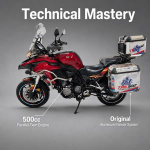 รถมอเตอร์ไซค์มือสอง <span class=keywords><strong>Benelli</strong></span> <span class=keywords><strong>TRK</strong></span> <span class=keywords><strong>502</strong></span> รุ่น 500 ซีซี เครื่องยนต์สองสูบ แบบแอดเวนเจอร์ พร้อมกระเป๋าเดินทาง ลด<span class=keywords><strong>ราคา</strong></span>พิเศษ ขายส่ง - Product Image 4