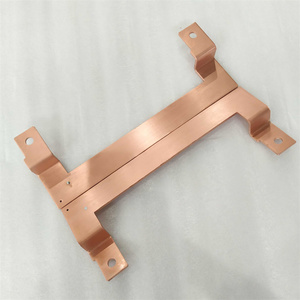 Barra de bus de cobre suave plana anticáustica Fuerza mecánica 63A Barra de bus eléctrica de cobre para equipos de telecomunicaciones - Product Image 2