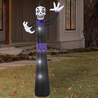 Usine personnalisée haute qualité Halloween 12FT squelette gonflable pour cour fête pelouse jardin décoration