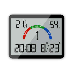 Wholesale Ultra-Thin LCD Screen Smart <strong>Digital</strong> Alarm <strong>Clock</strong> Weather Station Temperature Humidity Magnetic Table <strong>Clocks</strong> - Product Image 1