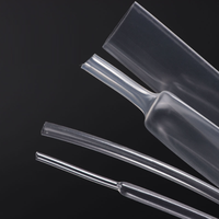 Tubo Termocontraíble de PE Transparente Blanco Ignífugo, Funda Aislante de Bajo Voltaje para Protección de Cables de Datos USB