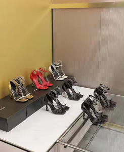 Zapatos de Tacón Alto para Mujer, Diseño Personalizado con Logotipo, Sandalias de Diseñador con Punta en Pico, Color Sólido, Letras, Marca para Exteriores, Tacones Altos - Product Image 5