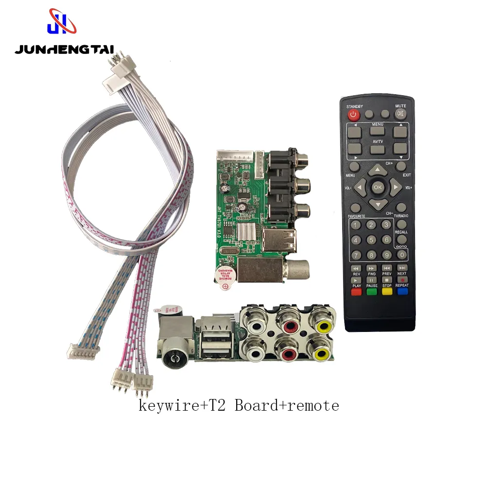 Kit TV a colori universale da 14-34 pollici scheda madre DVB T2 per montaggio TV a colori