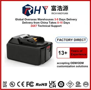 Batterie compatible BL18B-4 18V 9000mAh pour Ms avec affichage de la puissance résiduelle et batterie lithium-ion <span class=keywords><strong>BL1860B</strong></span> - Product Image 1