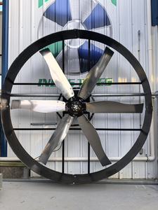 Ventilateur mural à flux axial carré de 72 pouces, petit ventilateur électrique à roulement à billes pour entrepôt d'usine, restaurant - Product Image 3