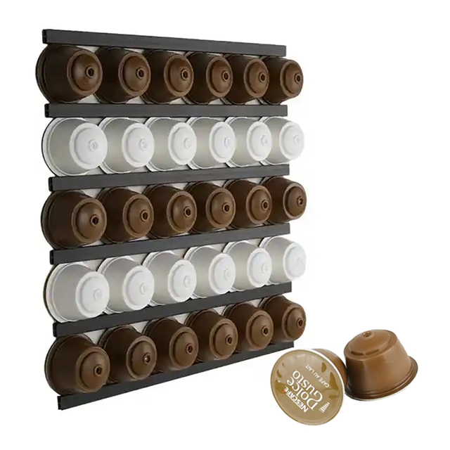 Directly Sale Eco-Friendly Plastic Storage Container for Nespresso Coffee Pods Holder Compatible with All Sizes 10 Pcs/Set