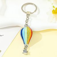 Porte-clés en métal de haute qualité en forme de montgolfière, souvenir 3D personnalisé de Cappadocia, accessoire de voyage décoratif en gros