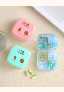 Boîte à pilules multifonctionnelle en plastique à 8 compartiments, mini-étui individuel pour pilules, distributeur scellé et étanche à l'humidité, vente en gros - Product Image 6